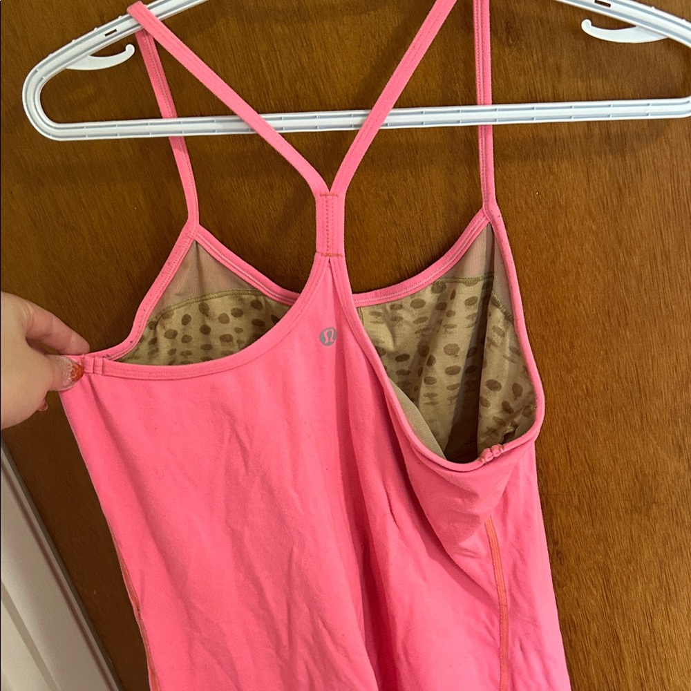 Lululemon Pink Strappy Tank Top